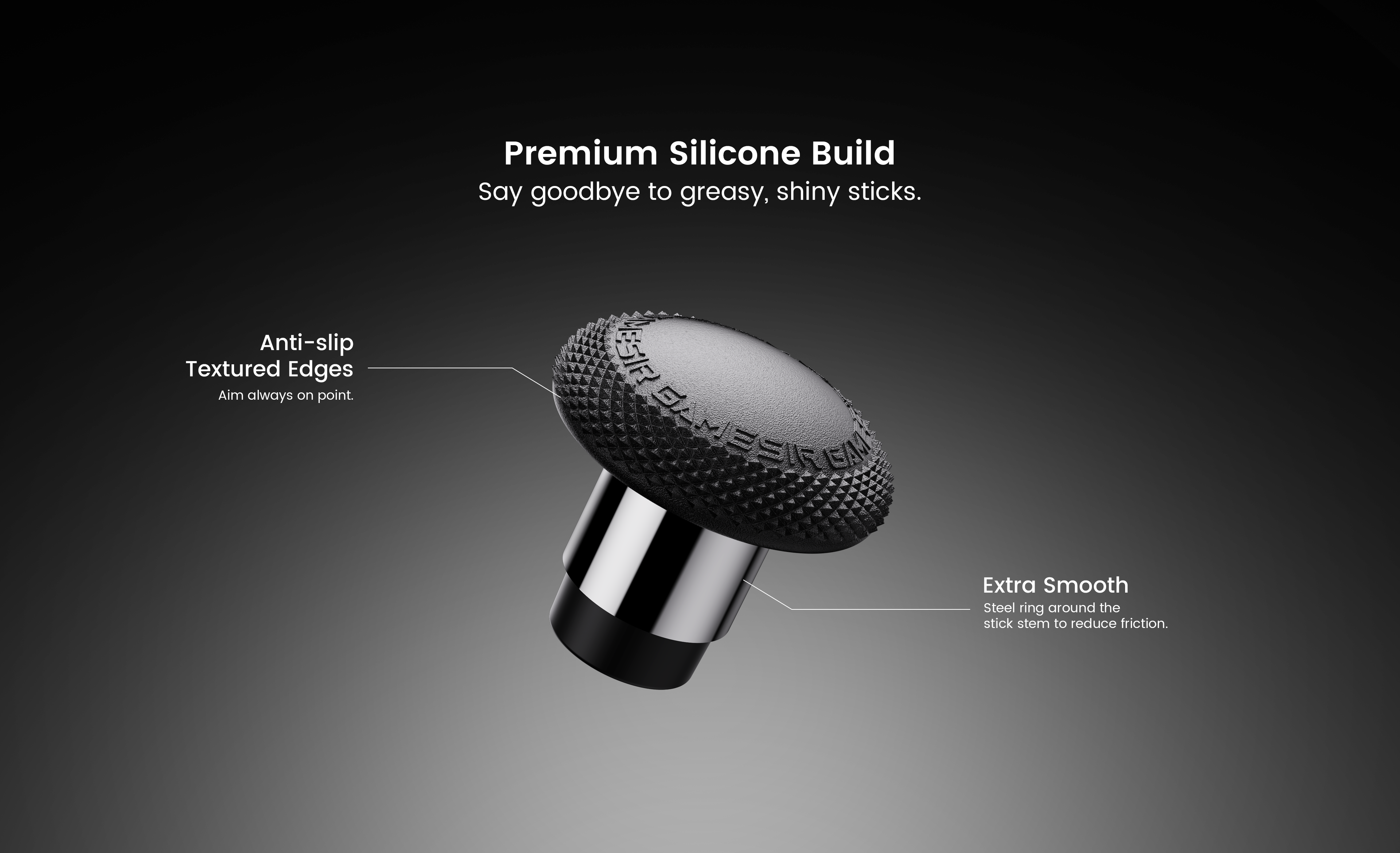 The GameSir Detachable Joystick Caps are premium accessories designed to elevate your gaming experience on GameSir G7 Pro Series and Cyclone 2 controllers. This set features a Premium Silicone Build that eliminates greasy, shiny surfaces for a fresh feel.For maximum performance, the caps include Anti-slip Textured Edges to ensure your aim is always on point, and a Steel Ring around the stick stem for Extra Smooth movement with reduced friction. The package comes with three pairs of caps in different heights and two distinct shapes: a Convex Shape for swift movement and instant response, and a Concave Shape for an ergonomic fit and precision control.