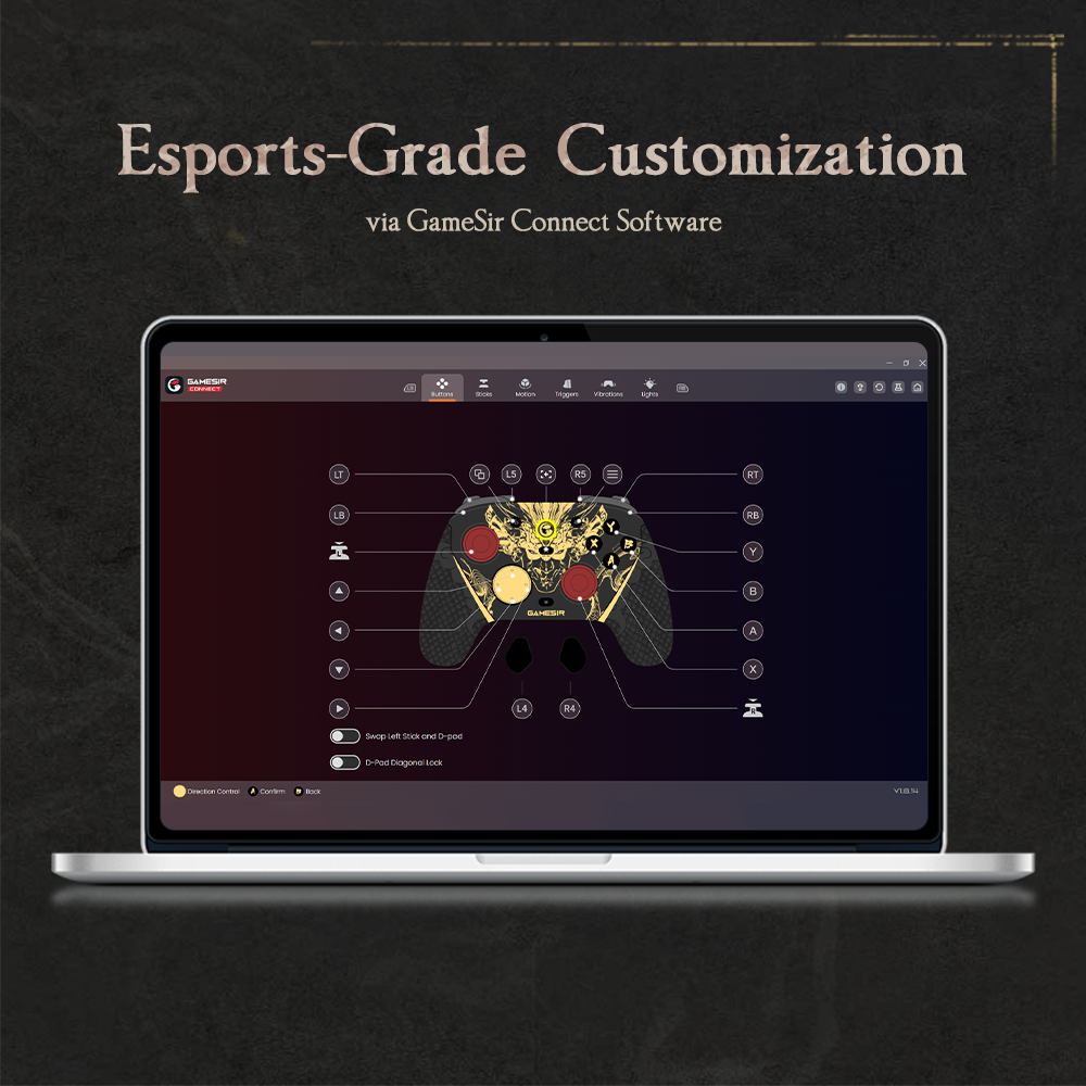 Esports-Grade Customization available for the GameSir G7 Pro 8K PC via the GameSir Connect Software.Based on the software interface shown, players can fine-tune the following settings to optimize their performance for games like Nioh 3:Ultra-High Report Rate: The software allows users to select between 250Hz, 1000Hz, 4000Hz, and a class-leading 8000Hz (8K). The 8000Hz option is currently selected, providing the lowest possible input latency (0.125ms).Advanced Stick Calibration:Deadzone & Anti-Deadzone: Precise sliders for both the left and right sticks to eliminate accidental movement or increase instantaneous response.Response Curves: Visual graphs allow players to customize the sensitivity curve of each stick, tailoring how physical tilt translates to in-game camera or character movement.Multiple Profiles: Support for up to 4 distinct on-board profiles (Profile 3 is currently active), enabling players to quickly swap settings between different games or character builds.Visual Status: The interface displays the controller's battery life, confirming its wireless status.
