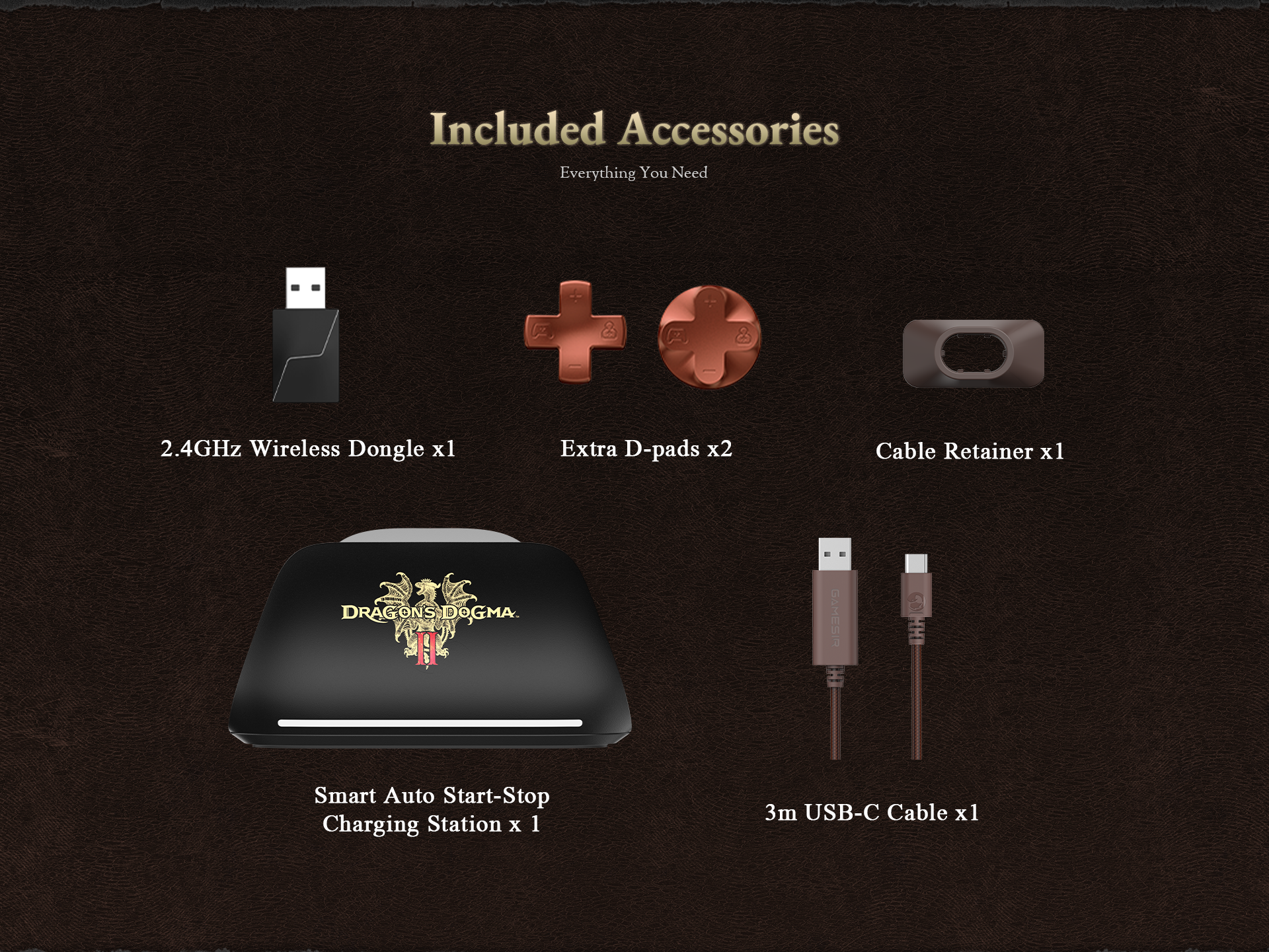 GameSir G7 Pro Dragon's Dogma 2 Edition controller bundle.