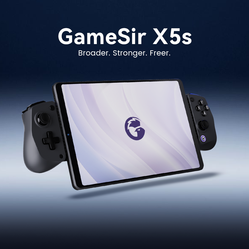 GameSir X5s game controller: Broader, stronger, and freer for an ultimate gaming experience.