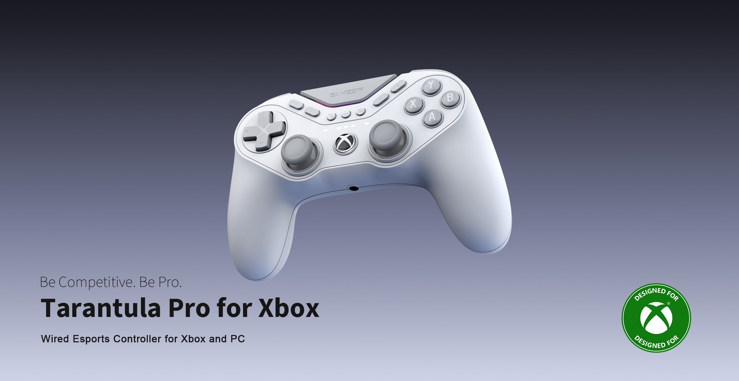 GameSir Tarantula Pro for Xbox, a professional-grade wired esports controller designed for players who prefer a symmetrical thumbstick layout (similar to a PlayStation controller) on the Xbox platform.Released in April 2026, this model is part of the