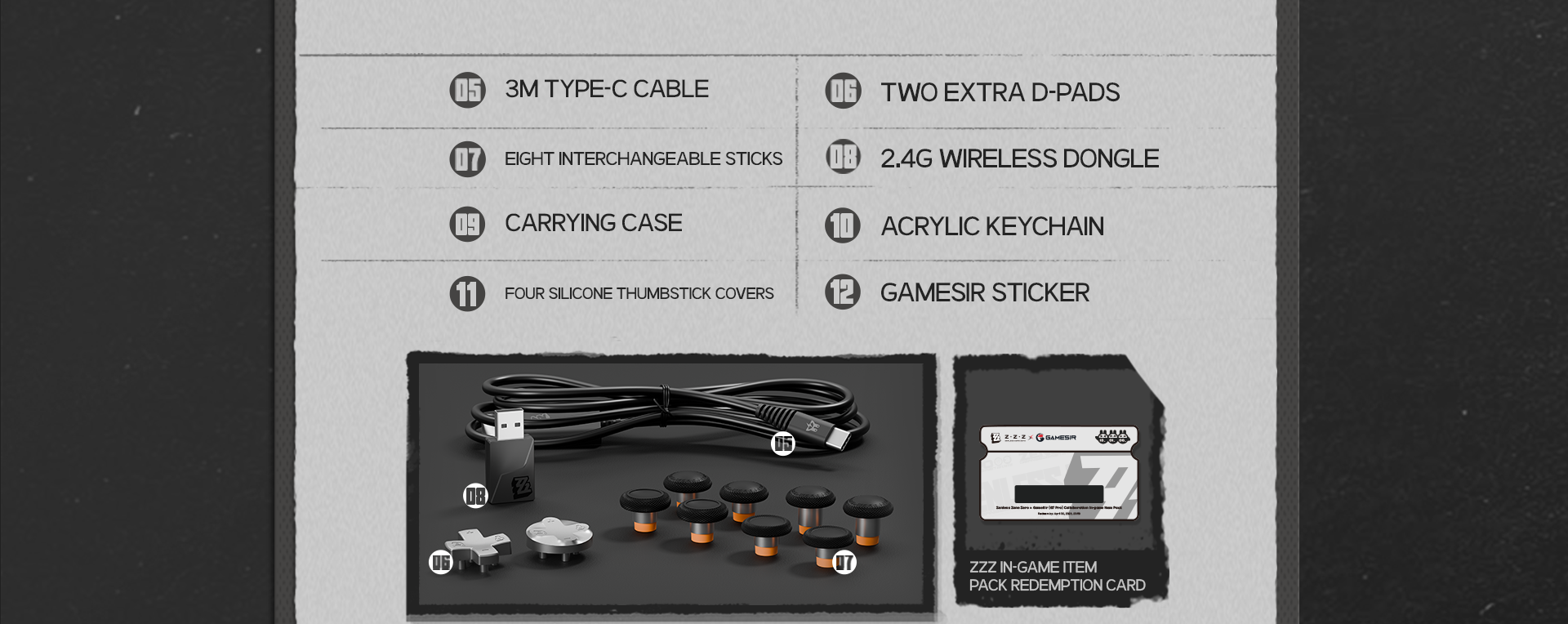 This comprehensive collector's kit offers everything a
