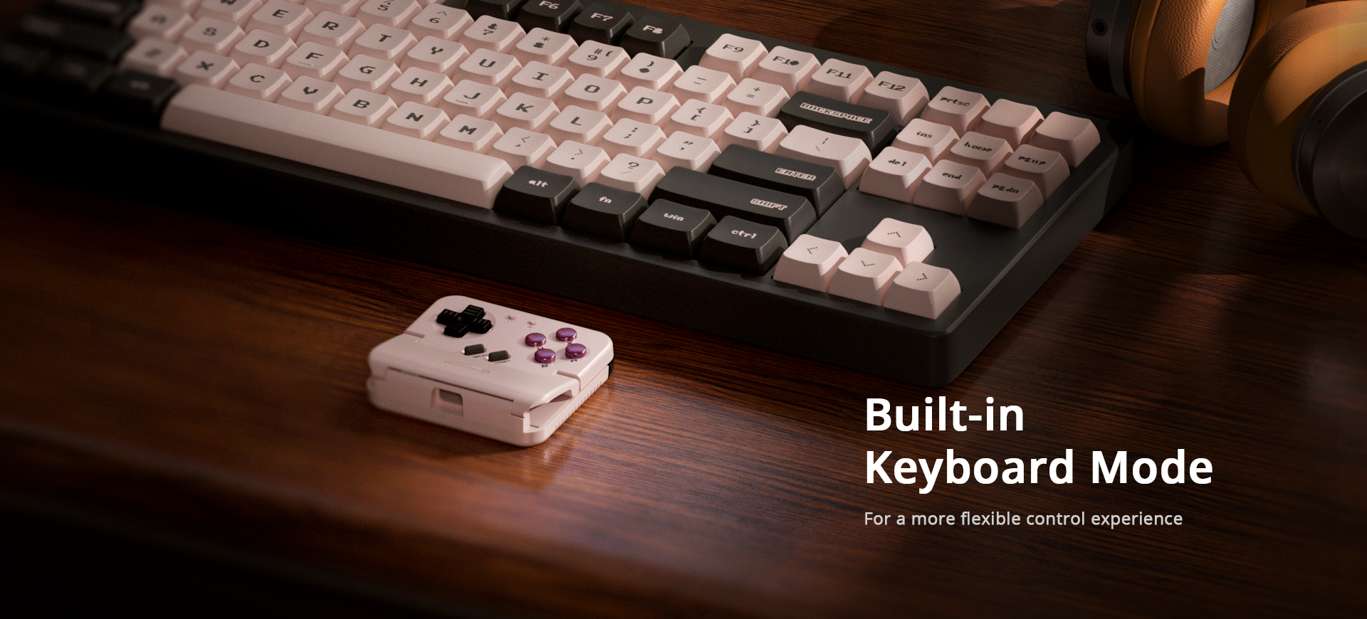 What is Keyboard Mode?In this mode, the Pocket Taco stops acting like a standard gamepad (HID controller) and begins emulating a computer keyboard. This means that pressing the D-pad or face buttons will send specific keyboard key signals (like Arrow Keys, Spacebar, or Enter) to your connected device.Why is this useful?Unsupported Games: It allows you to play mobile games or use apps that do not have native controller support but do support keyboard inputs.App Navigation: You can use the controller to scroll through menus, flip pages in an e-reader app, or control media playback (play/pause) without touching the screen.Accessibility: It offers a