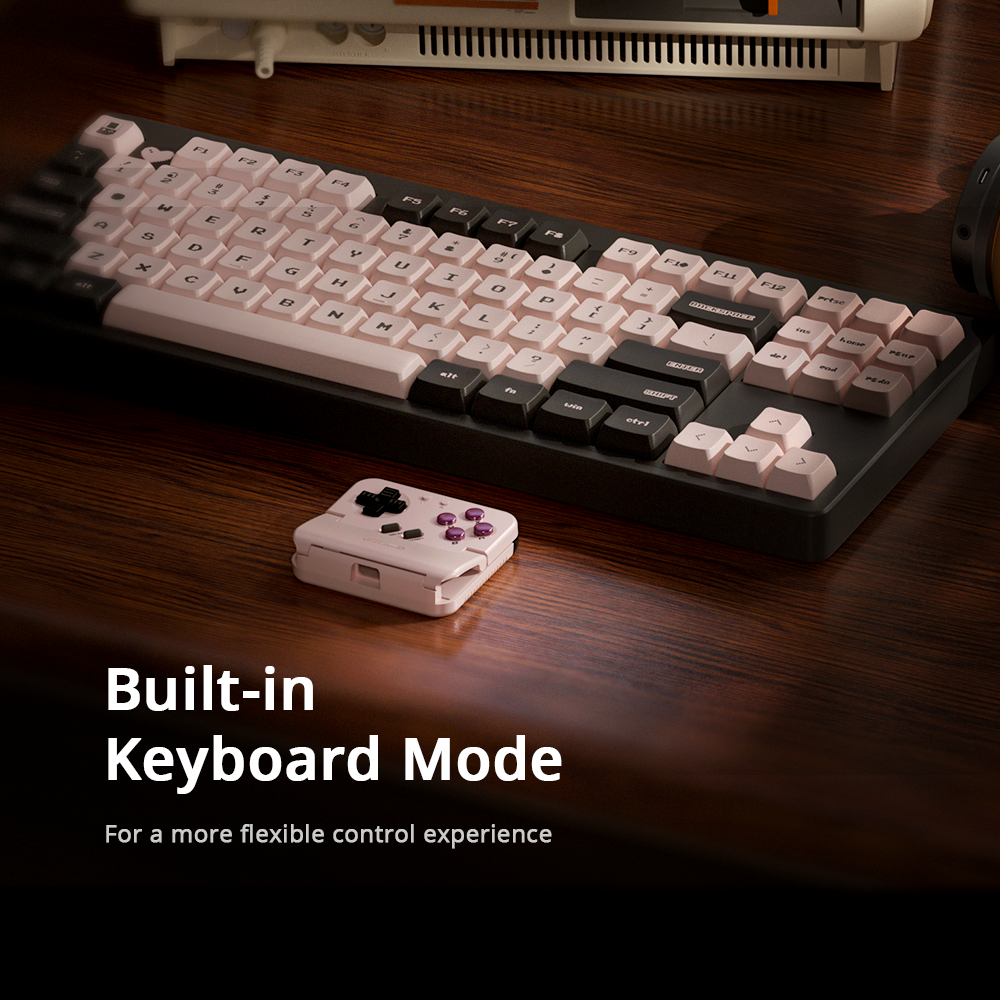 What is Keyboard Mode?In this mode, the Pocket Taco stops acting like a standard gamepad (HID controller) and begins emulating a computer keyboard. This means that pressing the D-pad or face buttons will send specific keyboard key signals (like Arrow Keys, Spacebar, or Enter) to your connected device.Why is this useful?Unsupported Games: It allows you to play mobile games or use apps that do not have native controller support but do support keyboard inputs.App Navigation: You can use the controller to scroll through menus, flip pages in an e-reader app, or control media playback (play/pause) without touching the screen.Accessibility: It offers a