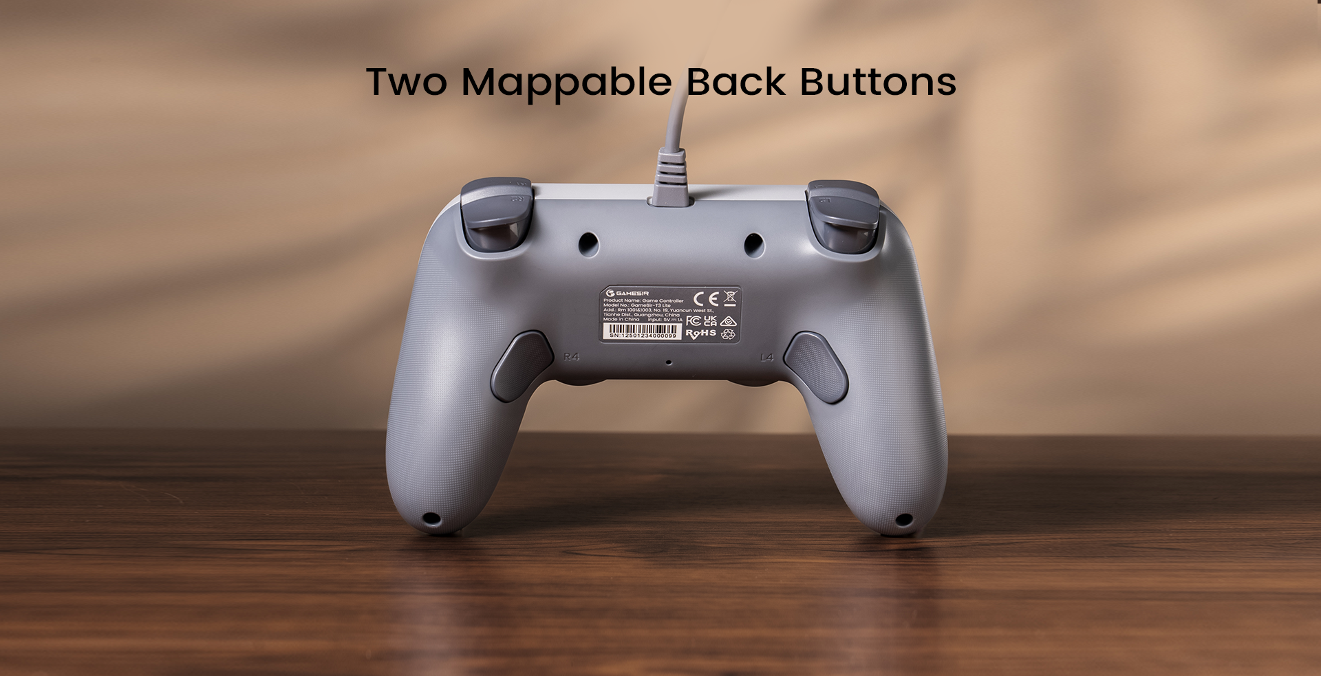 The GameSir Tegenaria Lite is a wired symmetric game controller featuring a classic retro design that takes you back to the 90s. It delivers a 1000Hz polling rate for instant response and an ultra-low latency wired connection across PC, Switch, iOS, and Android platforms. The controller is equipped with anti-drift GameSir Hall Effect sticks, smooth membrane analog triggers, and cushioned membrane buttons. Its ergonomic design includes laser-engraved textured grips and a symmetric stick layout for balanced control. For advanced gameplay, it features two mappable back buttons (L4 and R4), a Turbo function for main action buttons, and immersive vibration feedback to feel every impact.