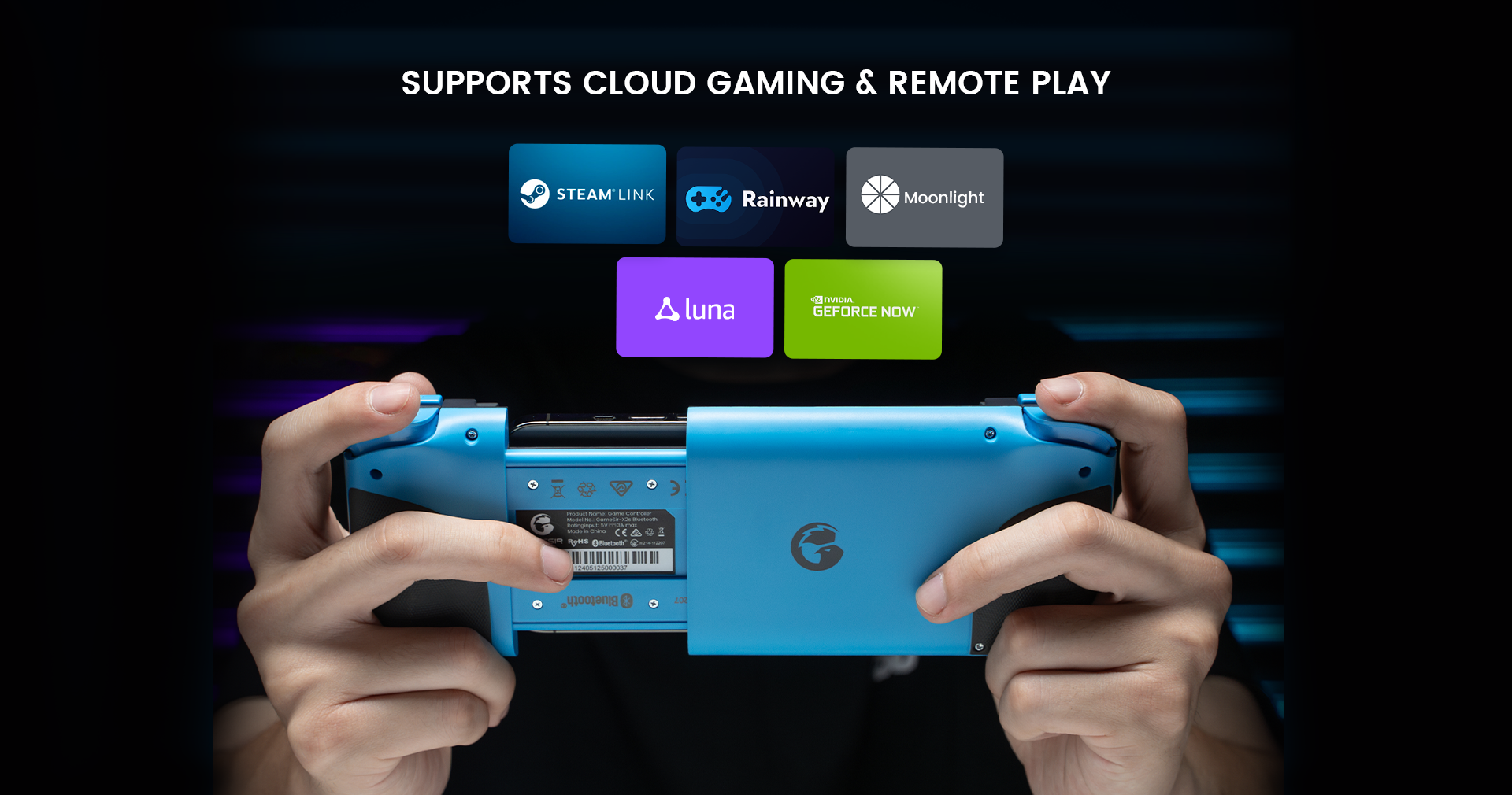 Supports cloud gaming and remote play