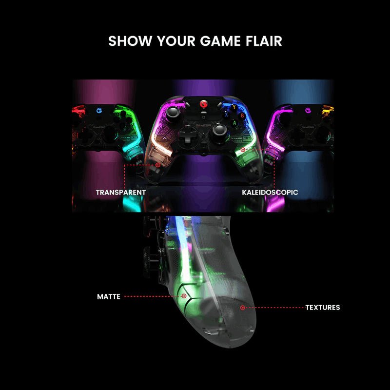Gamedir T4 Kaleid: Anti-drift glides. Satisfying button presses. Extremely linear travel. - GameSir