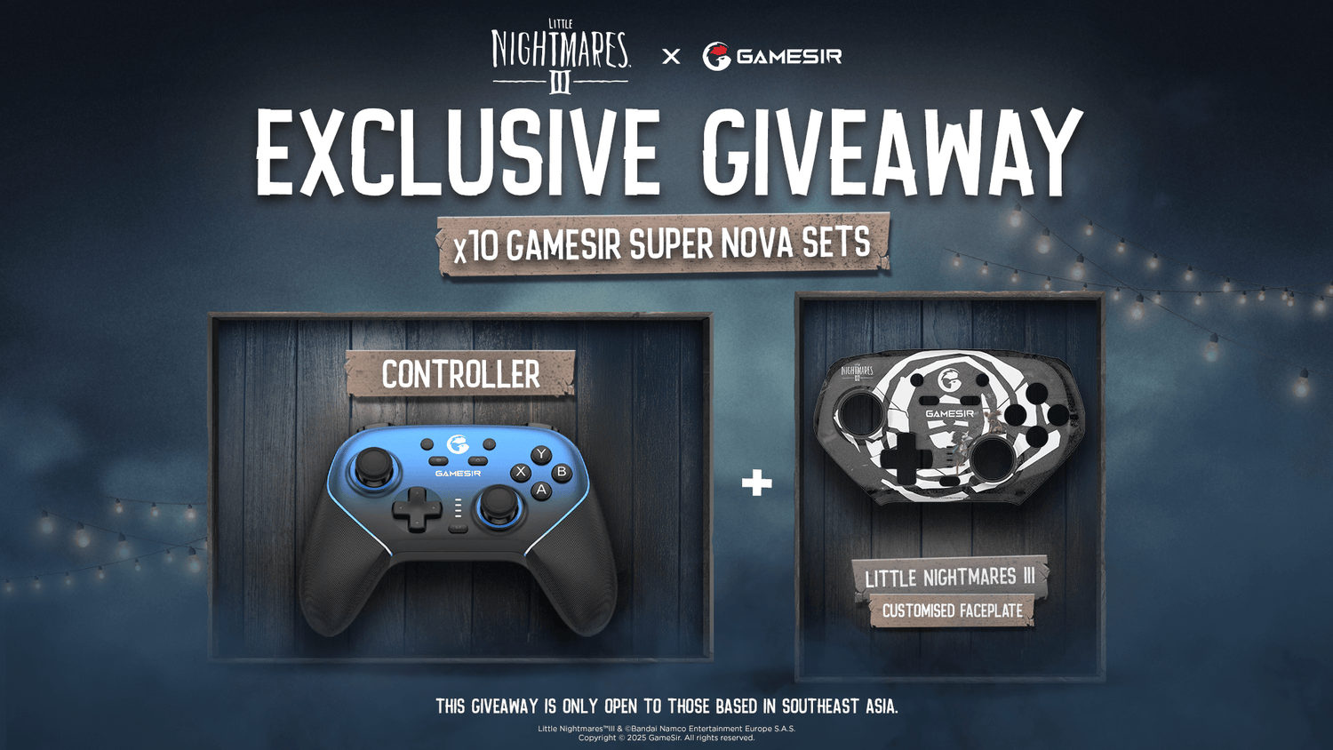 GameSir Collaborates with Bandai Namco Entertainment Asia to Celebrate the Launch of Little Nightmares III with an Exclusive Super Nova Faceplate Giveaway - GameSir
