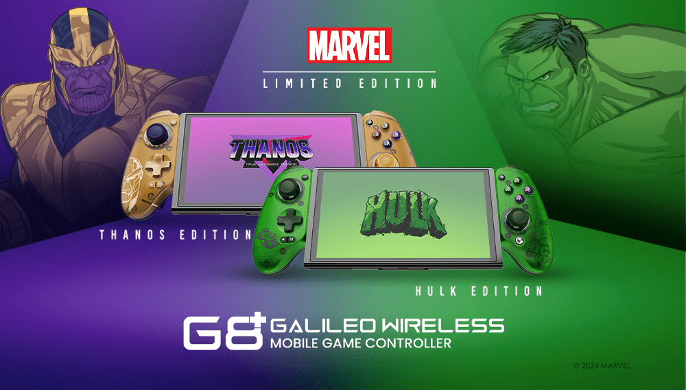 GameSir G8 Plus Bluetooth Mobile Controller - Limited Hulk and Thanos Edition - GameSir