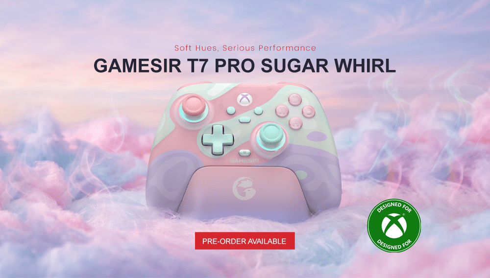 GAMESIR T7 PRO SUGAR WHIRL-Soft Hues, Serious Performance | PRE-ORDER AVAILABLE - GameSir