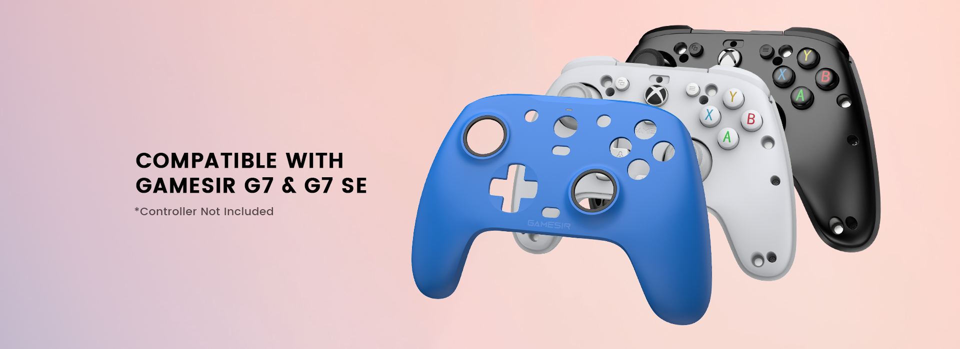 GameSir G7 black desert edition faceplate with anti-frictionglide rings
