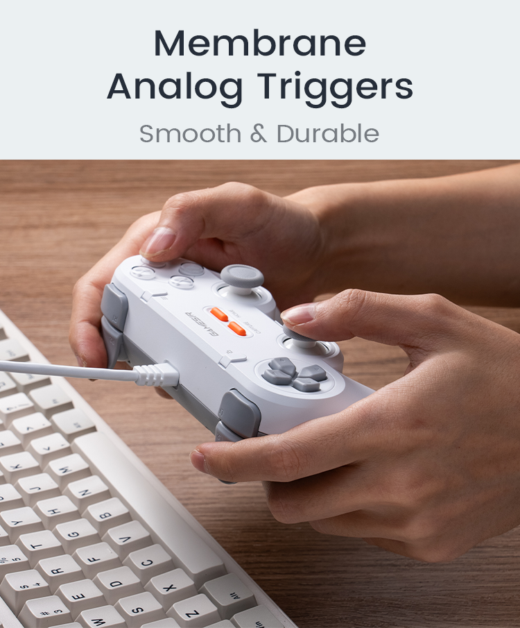 The controller features immersive and subtle vibration feedback, powered by dual asymmetric motors that allow you to feel every impact and in-game event with striking realism.