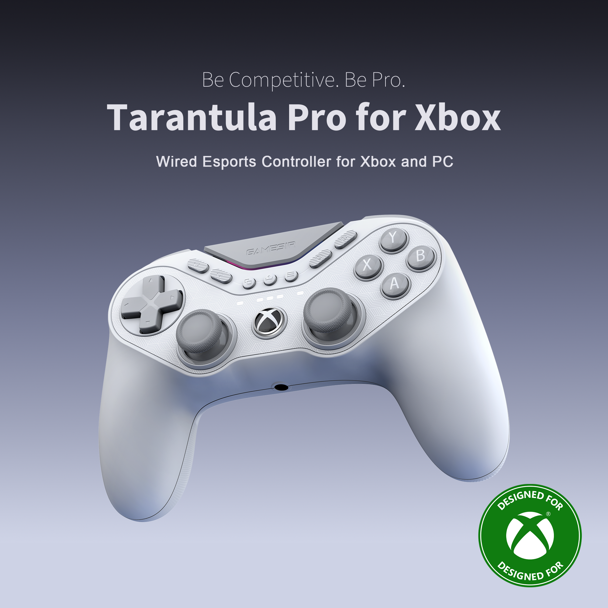 GameSir Tarantula Pro for Xbox, a professional-grade wired esports controller designed for players who prefer a symmetrical thumbstick layout (similar to a PlayStation controller) on the Xbox platform.Released in April 2026, this model is part of the 