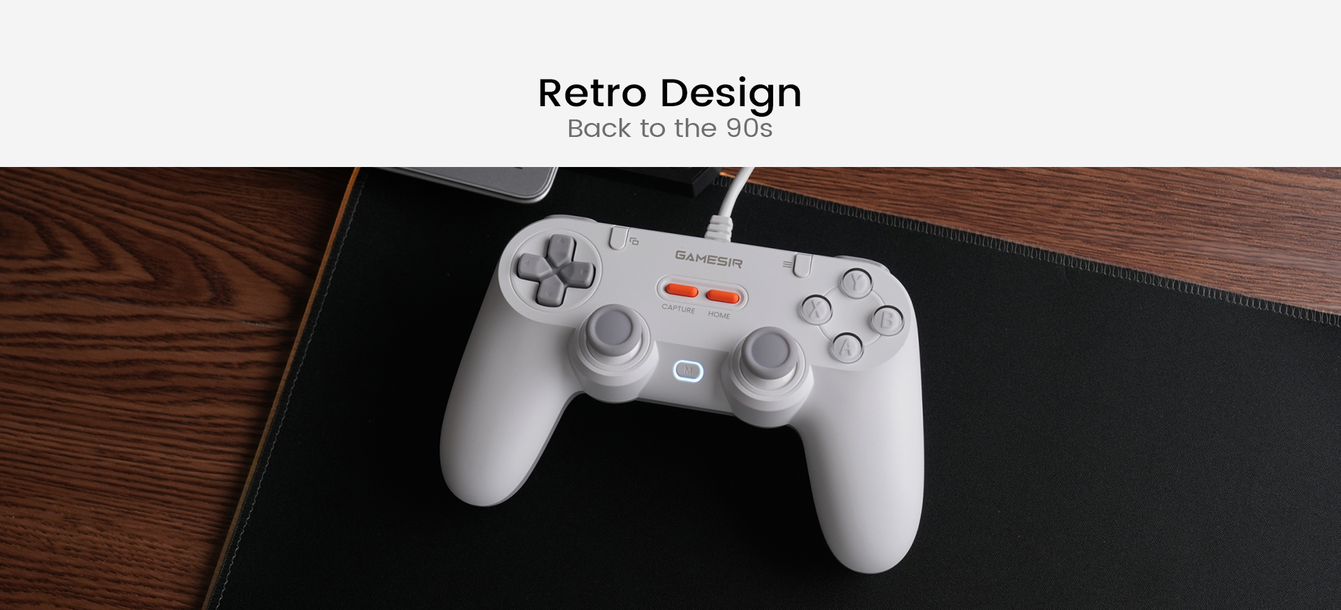 The GameSir Tegenaria Lite is a wired symmetric game controller that perfectly blends a nostalgic retro design with modern high-performance technology, taking you back to the 90s. It features ultra-low latency wired connection for a seamless and responsive gaming experience across multiple platforms, including PC, Switch, iOS, and Android. Designed for both style and functionality, the controller includes dedicated Capture and Home buttons, as well as an M function button to provide gamers with precise and convenient control.