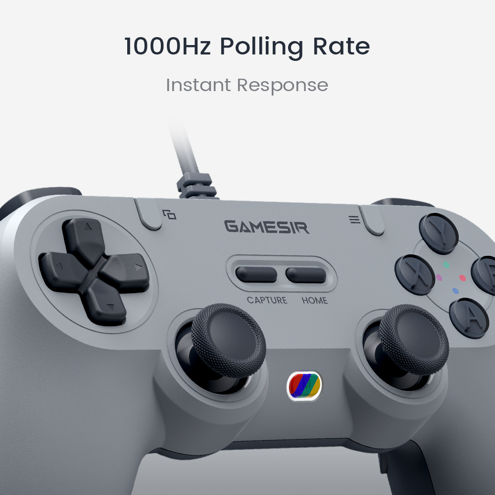 GAMESIR controller features a 1000Hz polling rate for instant response. 