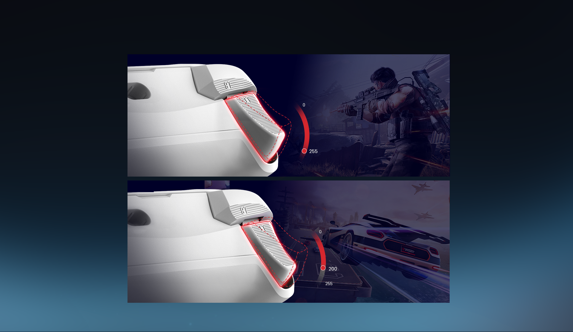 Features togglable trigger mode, offers both precise linear control and ultimate responsiveness