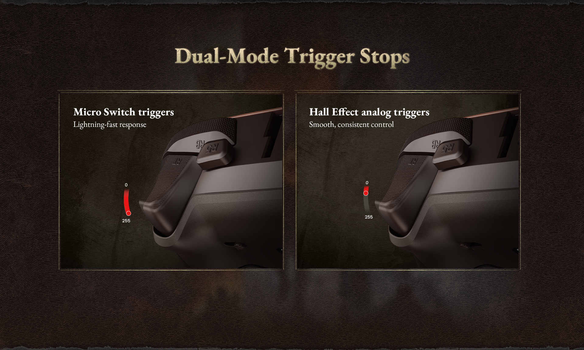 GameSir G7 Pro Dragon's Dogma 2 Edition, a professional-grade controller designed for high-performance gaming on Xbox, PC, and Android.1. Dual-Mode Trigger StopsThe controller features a versatile trigger system that allows players to switch between two distinct modes depending on the genre of game:Hall Effect Analog Mode: Uses electromagnetic sensors to provide smooth, consistent control. This mode measures the full range of the trigger pull (from 0 to 255), which is ideal for 