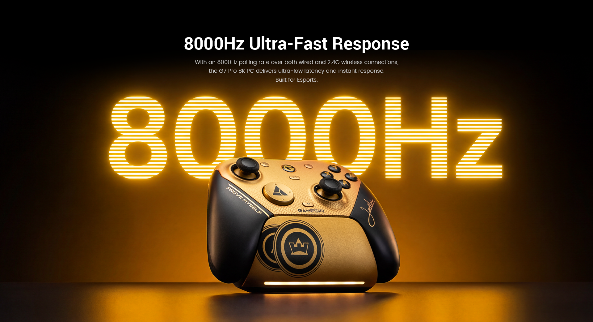 GameSir G7 Pro 8K PC Champion Edition: its 8000Hz Ultra-Fast Response.This feature represents the pinnacle of current gaming controller technology.1. What is an 8000Hz Polling Rate?Polling rate is the frequency at which the controller 