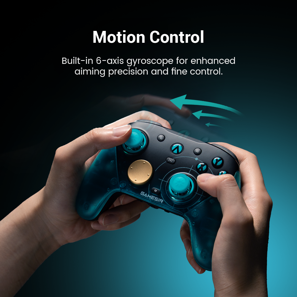 Master every shot with advanced Motion Control. Thanks to the integrated 6-axis gyroscope, you’ll experience enhanced aiming precision and ultra-fine control, ensuring your movements are as fast and accurate as your instincts