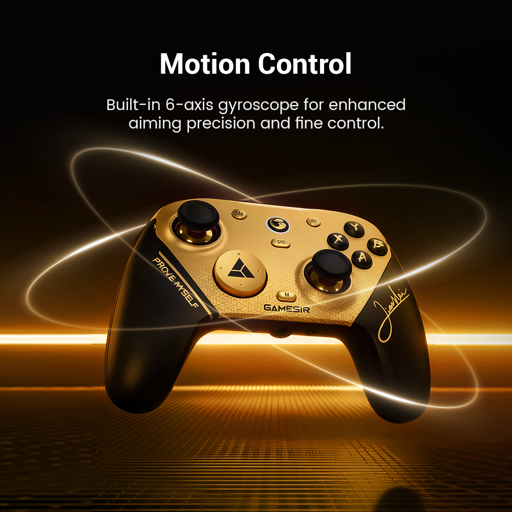 1. Built-in 6-Axis GyroscopeThe Technology: The controller contains a specialized sensor array that tracks movement across six axes (three for rotation and three for translation).High-Sampling Precision: Because this is an 8K (8000Hz) controller, the gyroscope data is processed with extreme speed and resolution. This ensures that even the smallest physical tilt is registered with the same 