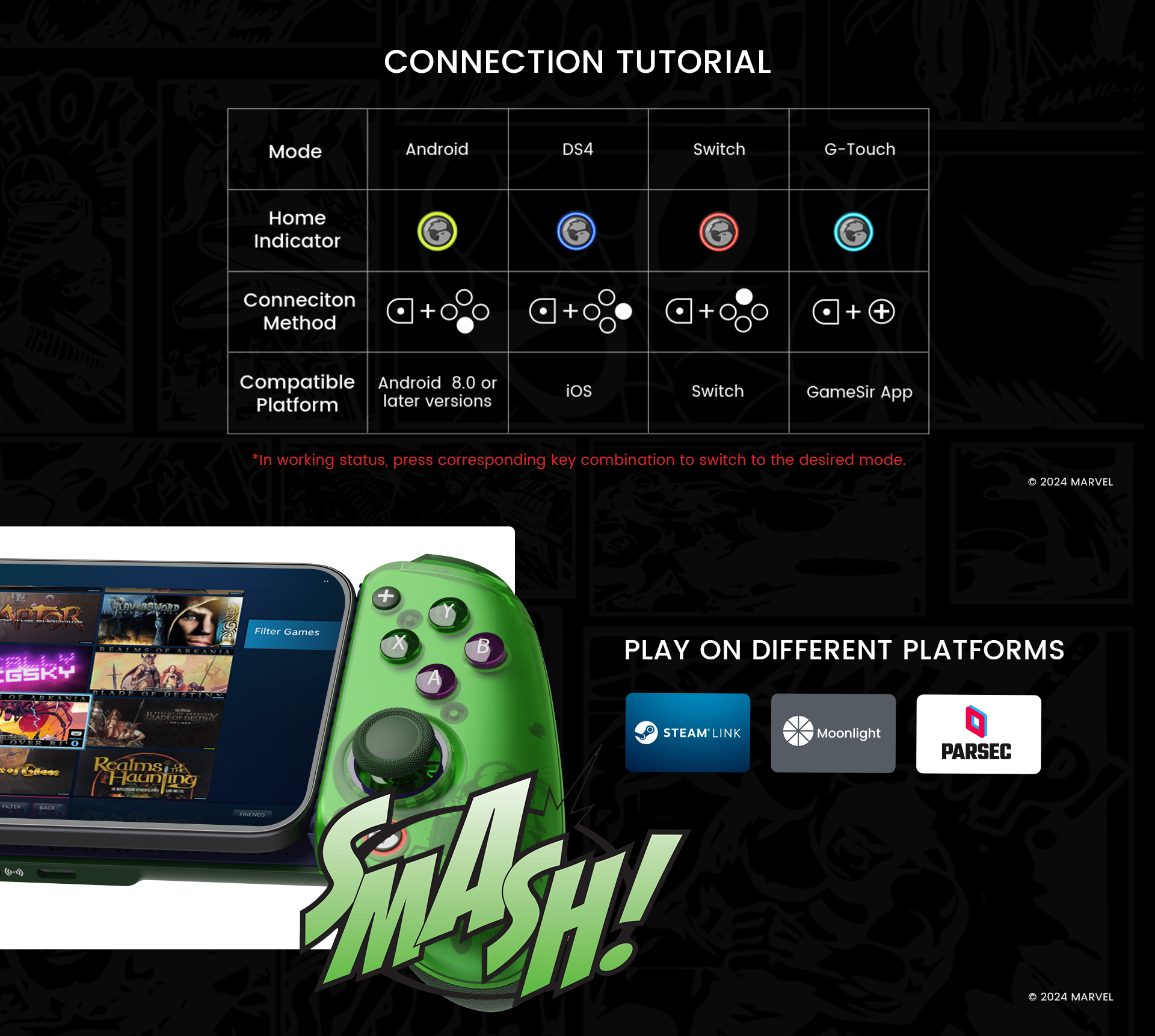 Gamesir product detailed picture list