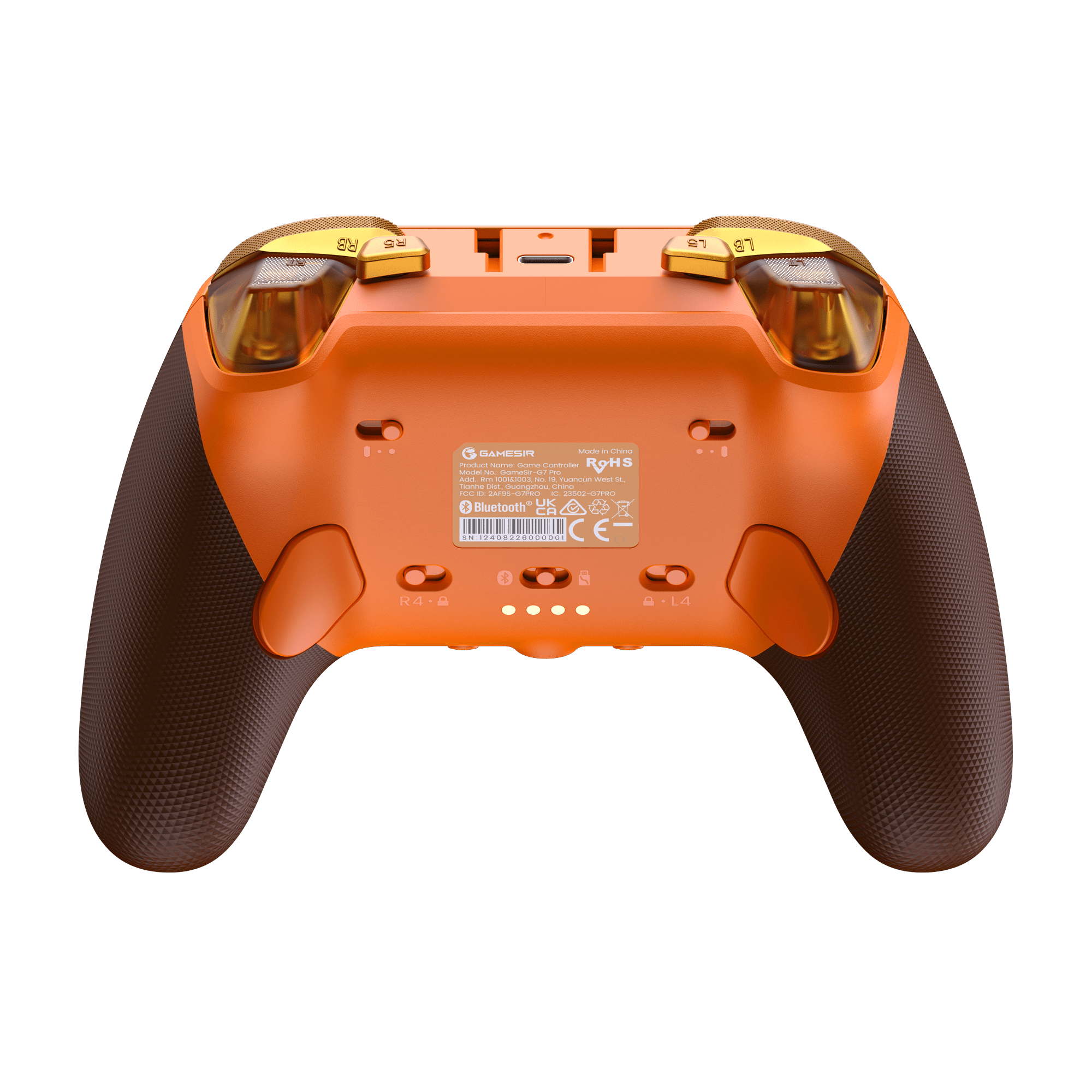 GameSir G7 Pro Tri-Mode Xbox Wired, PC & Mobile Wireless Controller - Amber Flame - GameSir