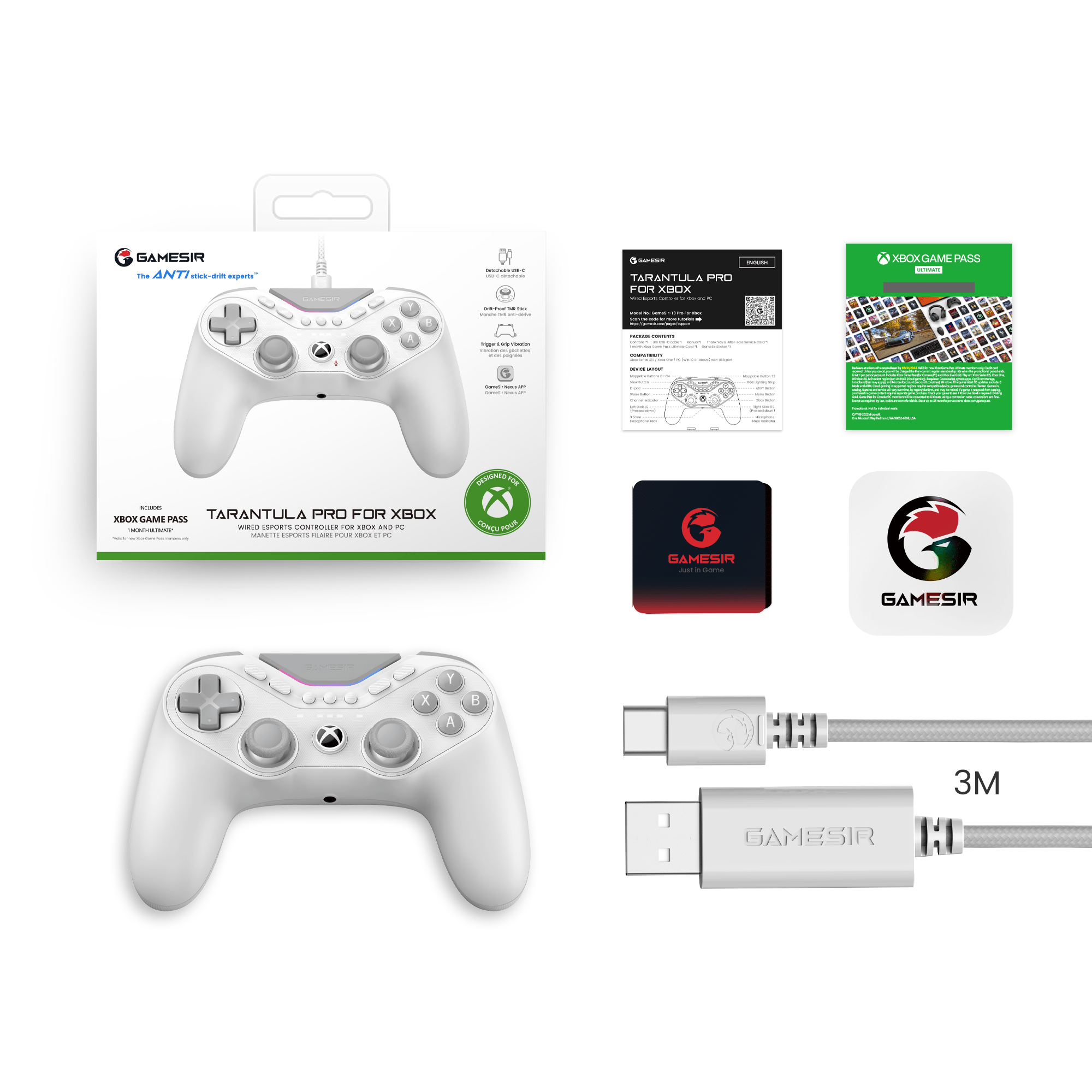 GameSir Tarantula Pro Wired Esports Controller for Xbox & PC - GameSir