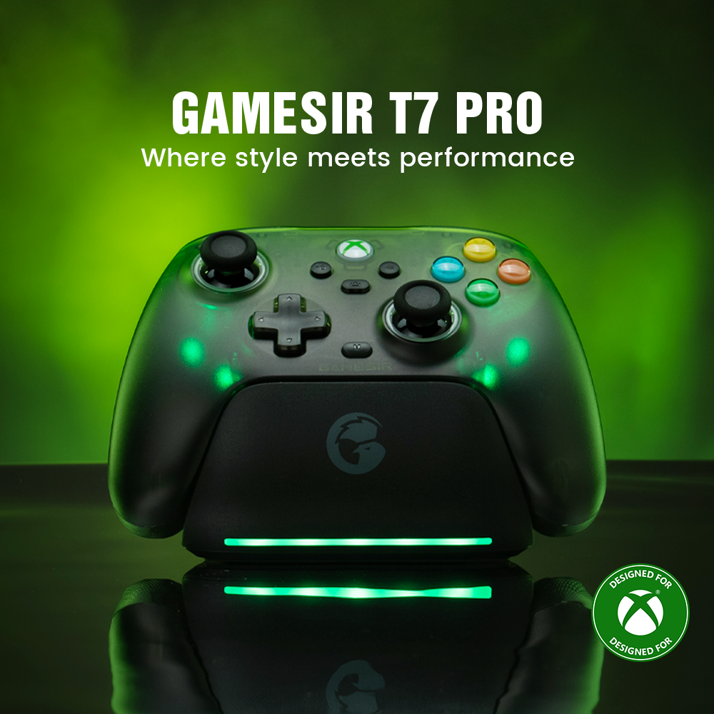 Where style meets performance.Introducing the GameSir T7 Pro Retro Green, featuring a gradient transparent retro green design that nods to classic Xbox vibes. Designed for Xbox, it combines nostalgic style with cutting-edge performance for your ultimate gaming experience.